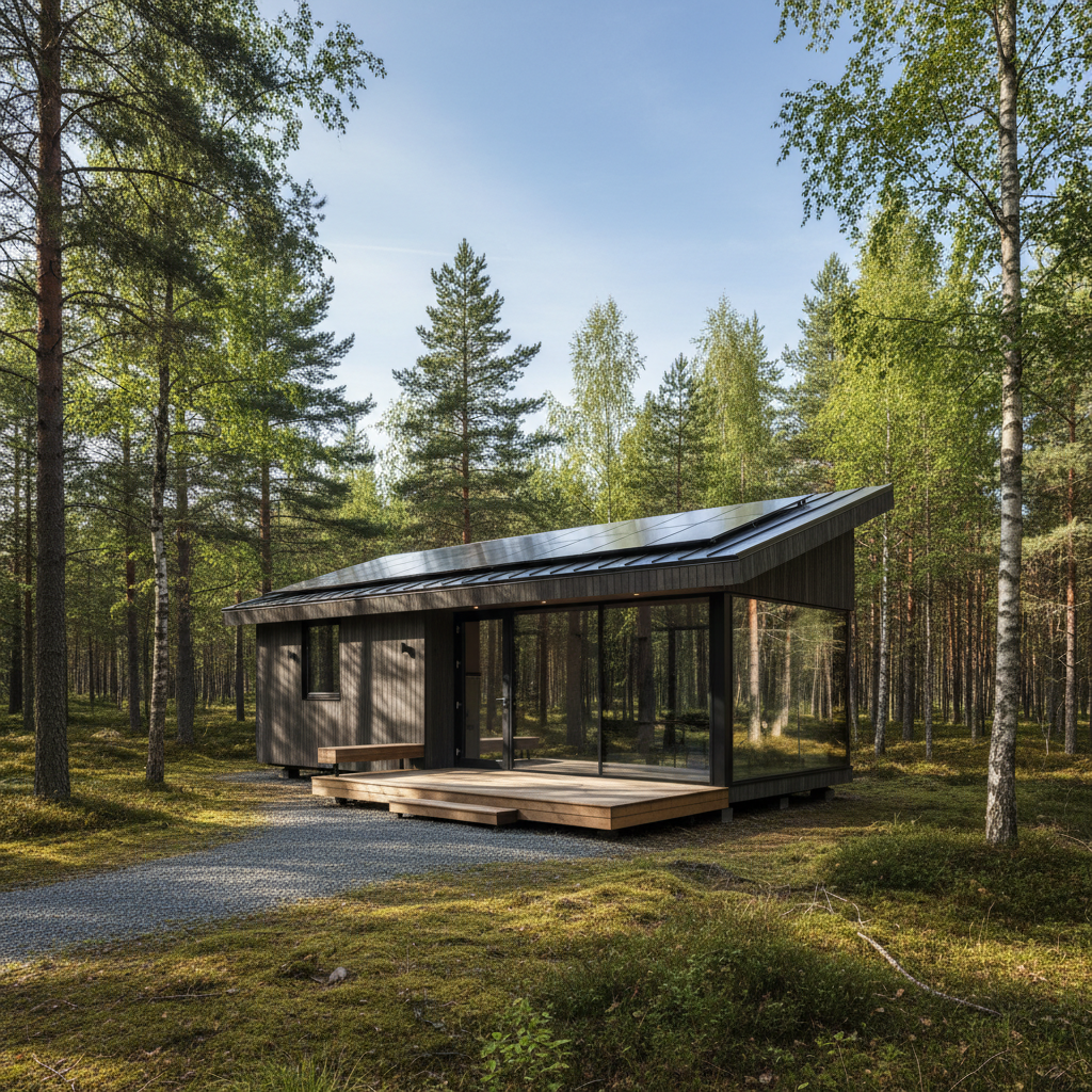 TerraPod intégrée dans un environnement forestier